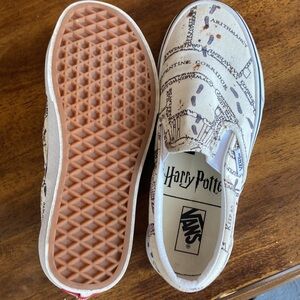 Like new harry potter series vans slip Ons size 5 1/2
